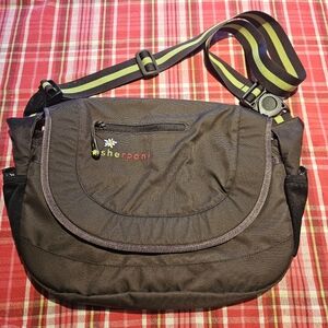 Sherpani Crossbody Bag Messenger Bag Bike Bag Nylon Brown Green